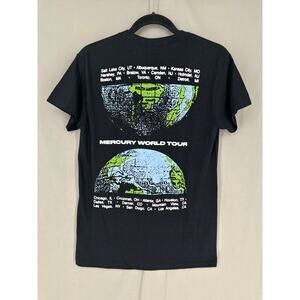 Imagine Dragons Shirt Mens Small Black Music Band Graphic Tee Mercury World Tour